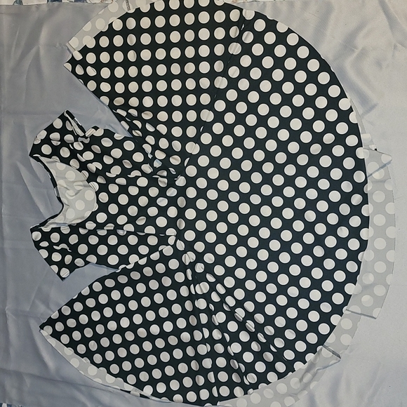 Rare Blackmilk Mono Dot Evil Cheerleader dress M - Picture 3 of 3